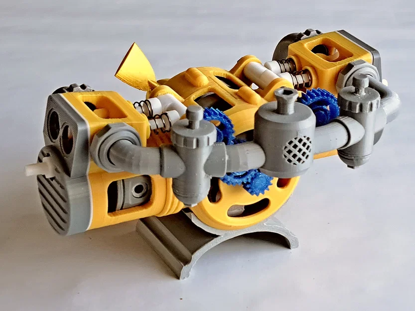 Mô hình động cơ 4 thì Flathead Boxer - Image 3