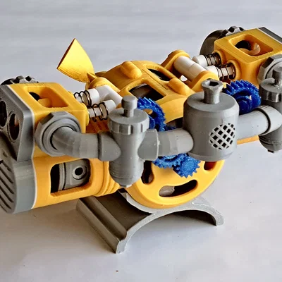 Mô hình động cơ 4 thì Flathead Boxer