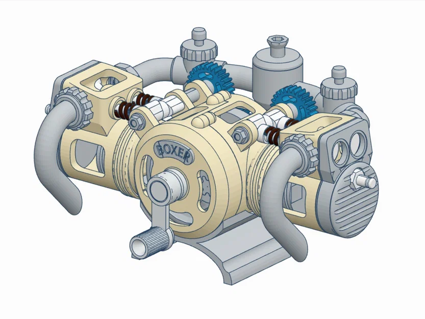 Mô hình động cơ 4 thì Flathead Boxer - Image 8