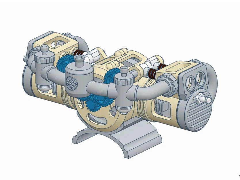 Mô hình động cơ 4 thì Flathead Boxer - Image 9