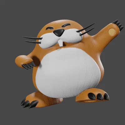 Tượng mini DnD Tabletop Monty Mole lấy cảm hứng từ Mario