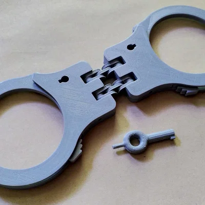 Còng tay xích đôi nặng (Heavy double chain handcuffs)