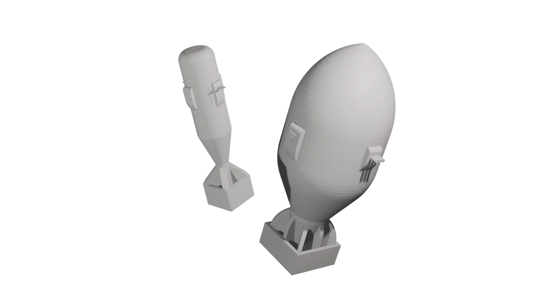 Mô hình 3D Little Boy và Fat Man: Tái hiện lịch sử cực chi tiết - Image 1