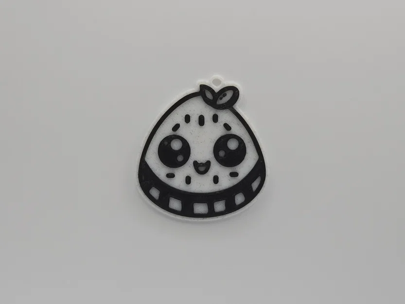 Móc khóa dưa hấu đáng yêu (Cute Watermelon Keychain) - In 3D dễ dàng - Image 1