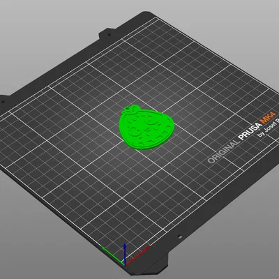 Móc khóa dưa hấu đáng yêu (Cute Watermelon Keychain) - In 3D dễ dàng
