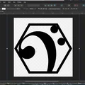 Tượng điêu khắc hiện đại lục giác Khóa Fa (Bass Clef) - Thumbnail 4