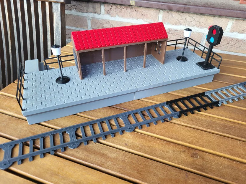 Nhà ga tàu hỏa đồ chơi (Toy Train Station) - Image 2