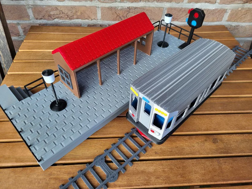 Nhà ga tàu hỏa đồ chơi (Toy Train Station) - Image 6