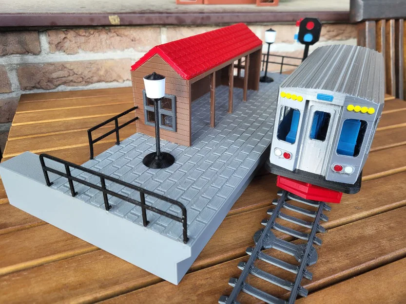 Nhà ga tàu hỏa đồ chơi (Toy Train Station) - Image 7