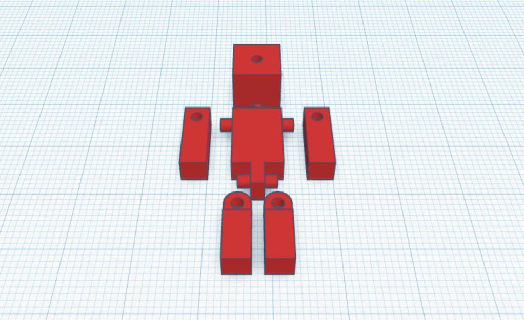 Mô hình Minecraft khớp nối (Articulated Figure) in 3D cực chất - Image 1