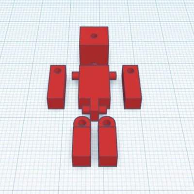 Mô hình Minecraft khớp nối (Articulated Figure) in 3D cực chất