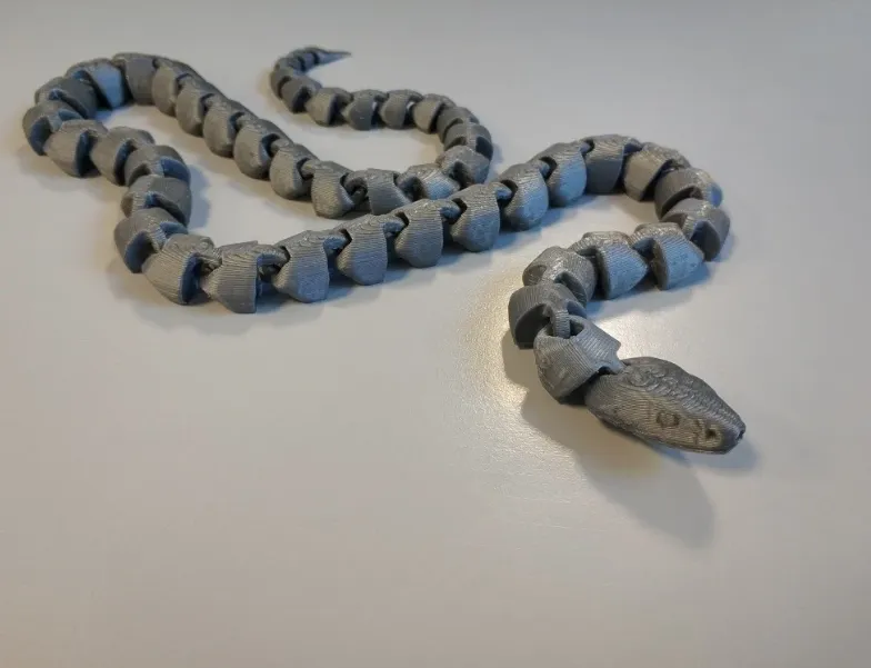 Mô hình rắn khớp nối linh hoạt (Flexible Snake) in 3D dễ dàng - Image 1