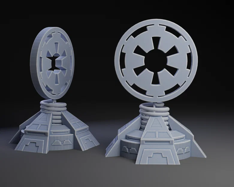 Mô hình 3D biểu tượng Đế chế Star Wars Battlefront trang trí cực chất - Image 1