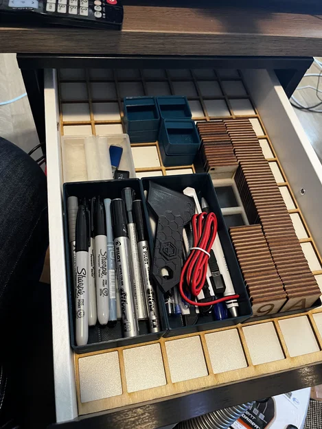 Miếng Inlay Gridfinity cho IKEA Alex - Image 2