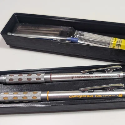 Khay Gridfinity đựng bút Pentel Graphgear 1000 (Holder 1x4)