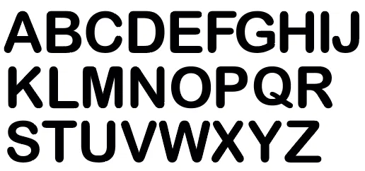 Bộ Chữ Cái In Hoa Arial Rounded 3D - Mẫu In 3D Sắc Nét Tiện Dụng - Image 1
