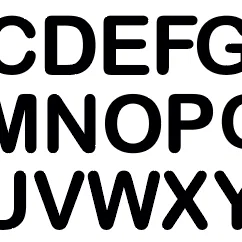Bộ Chữ Cái In Hoa Arial Rounded 3D - Mẫu In 3D Sắc Nét Tiện Dụng
