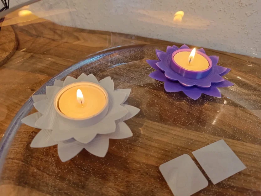 Đế nến tealight Hoa Sen - Giá đỡ nến nổi Hoa Sen - Image 2
