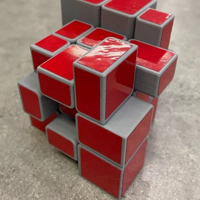 3x3 Mirror Cube – Khối Rubik gương 3D print hoàn toàn