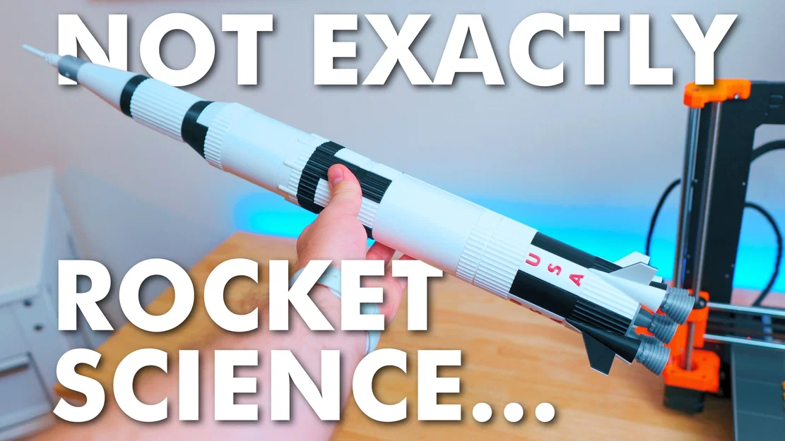 Mô hình tên lửa Saturn V cao 600mm - Tái hiện biểu tượng vũ trụ NASA - Image 1