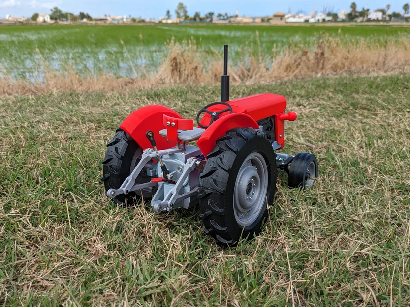 OpenRC Tractor MK2.4 MF65 mod - Bản độ ngoại hình Massey Ferguson MF65 - Image 2