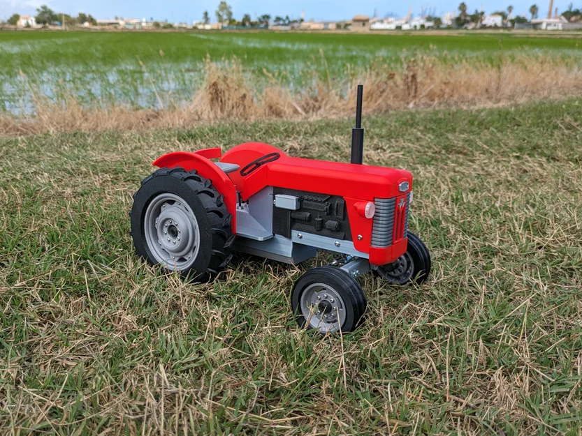 OpenRC Tractor MK2.4 MF65 mod - Bản độ ngoại hình Massey Ferguson MF65 - Image 3
