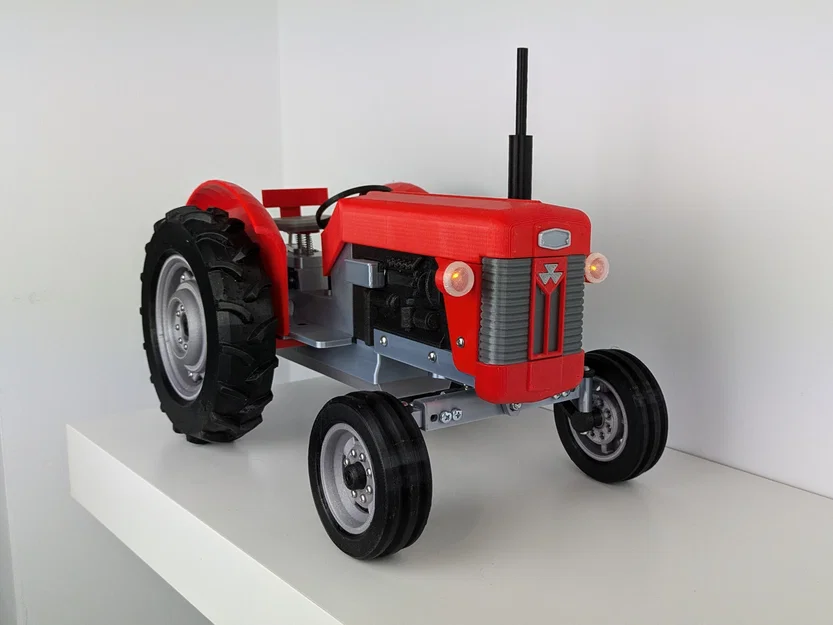 OpenRC Tractor MK2.4 MF65 mod - Bản độ ngoại hình Massey Ferguson MF65 - Image 4
