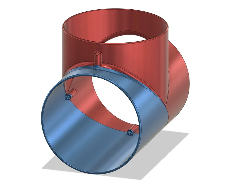 Khớp nối ống gió chữ T (Duct Tee) - 8 Inch - Image 1