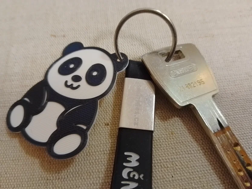 Mô hình chú gấu Panda 3D đa năng: Móc khóa, Bookmark và Trang trí - Image 1