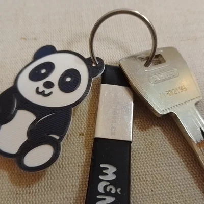 Mô hình chú gấu Panda 3D đa năng: Móc khóa, Bookmark và Trang trí