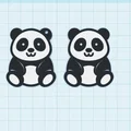 Mô hình chú gấu Panda 3D đa năng: Móc khóa, Bookmark và Trang trí - Thumbnail 4