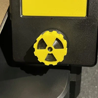 Núm vặn Ender 3 V3 SE – Biểu tượng phóng xạ (Radioactive Sign)