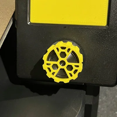 Núm vặn Ender 3 V3 SE – Biểu tượng phóng xạ (Radioactive Sign)