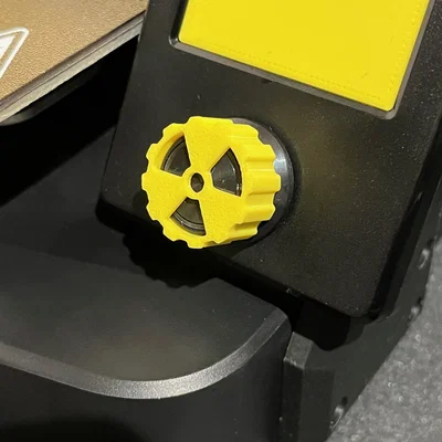 Núm vặn Ender 3 V3 SE – Biểu tượng phóng xạ (Radioactive Sign)