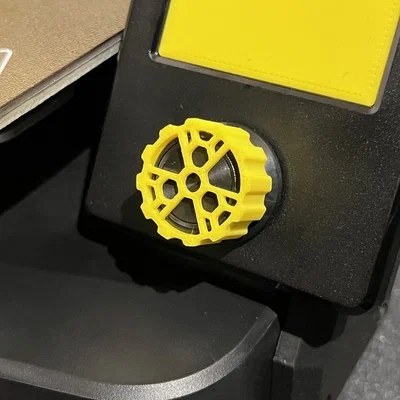 Núm vặn Ender 3 V3 SE – Biểu tượng phóng xạ (Radioactive Sign)