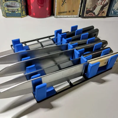 Kệ Dao Bếp Modular Gridfinity (Gridfinity Modular Kitchen Knife Rack)
