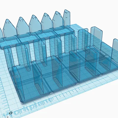Kệ Dao Bếp Modular Gridfinity (Gridfinity Modular Kitchen Knife Rack)