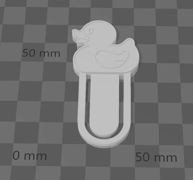 Kẹp Sách Hình Chú Vịt Con (Duck Bookmark) Đáng Yêu Dễ In 3D - Image 1