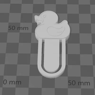 Kẹp Sách Hình Chú Vịt Con (Duck Bookmark) Đáng Yêu Dễ In 3D