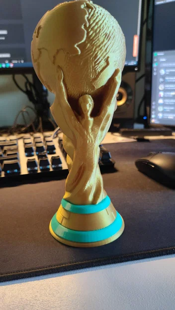 Mô hình cúp vô địch bóng đá World Cup - File in 3D chất lượng cao - Image 1
