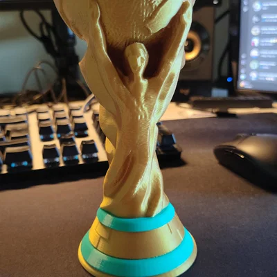 Mô hình cúp vô địch bóng đá World Cup - File in 3D chất lượng cao
