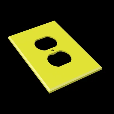 Nắp đậy ổ cắm điện đôi (Dual Outlet Cover) chuẩn US in 3D