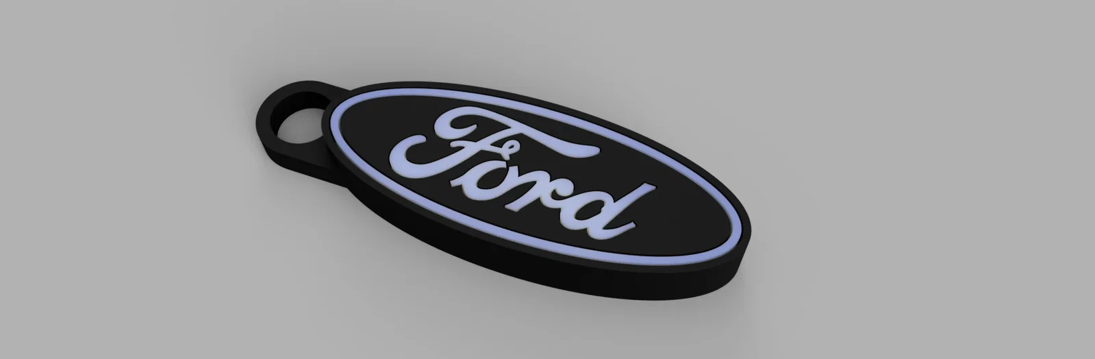 Móc khóa Ford (ford keychain) in 3D 2 mảnh lắp khớp - Image 1