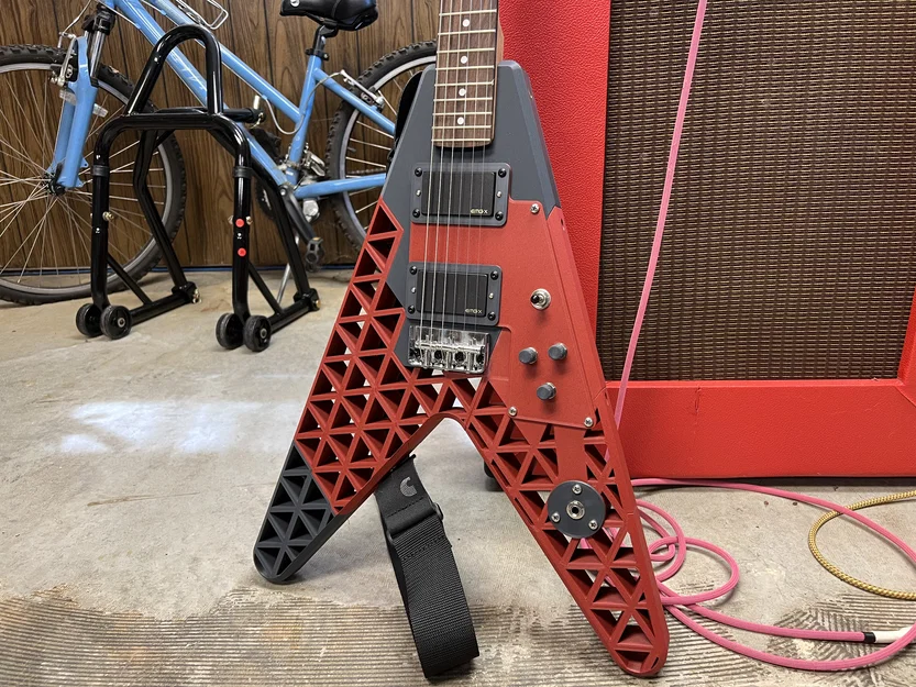 Đàn Guitar Điện “The Gliding P” (V-shape) – Model in 3D - Image 1