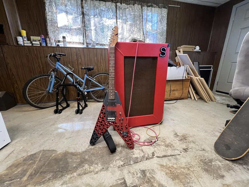 Đàn Guitar Điện “The Gliding P” (V-shape) – Model in 3D - Image 2