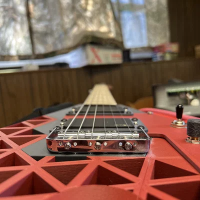 Đàn Guitar Điện “The Gliding P” (V-shape) – Model in 3D