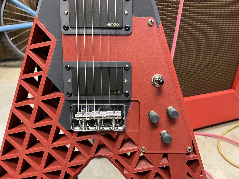 Đàn Guitar Điện “The Gliding P” (V-shape) – Model in 3D - Image 4