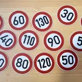Biển báo Đức giới hạn tốc độ 274-5 đến 274-130 (Speed Limit) - Thumbnail 1