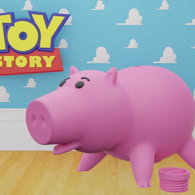 Hamm (Toy Story) - Heo Đất V2 (tách mắt & lông mày)