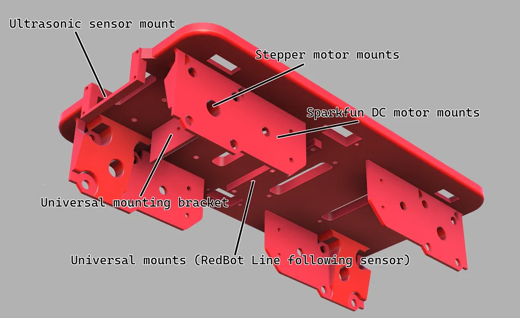 Khung robot SparkFun XRP Robot Frame - Image 2